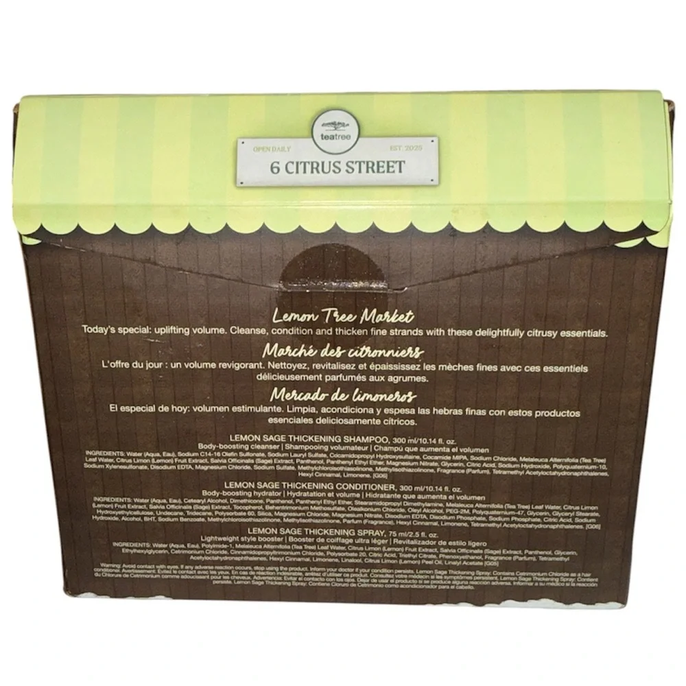 NEW!- Paul Mitchell- Lemon Tree Market- Tea Tree Lemon Sage Kit (Thickening)